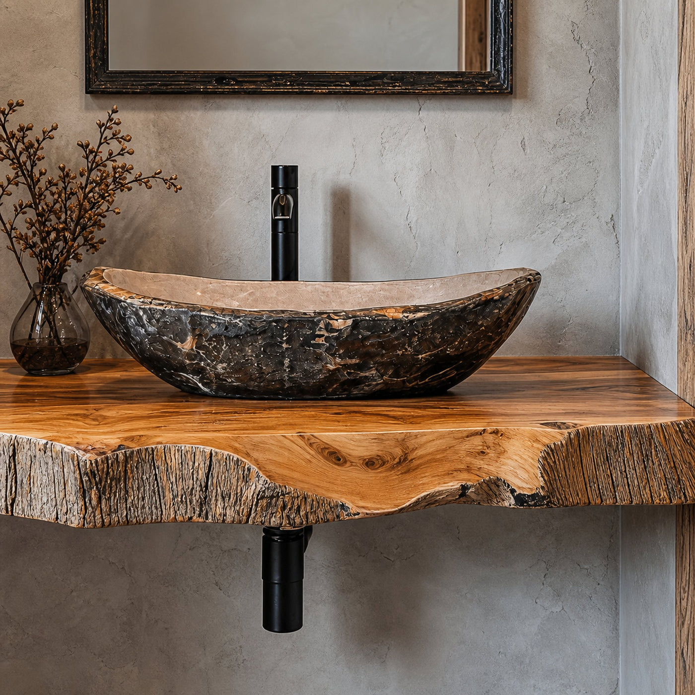 Farmhouse Wooden Vanity Bathroom Decor Ideas - product view 4