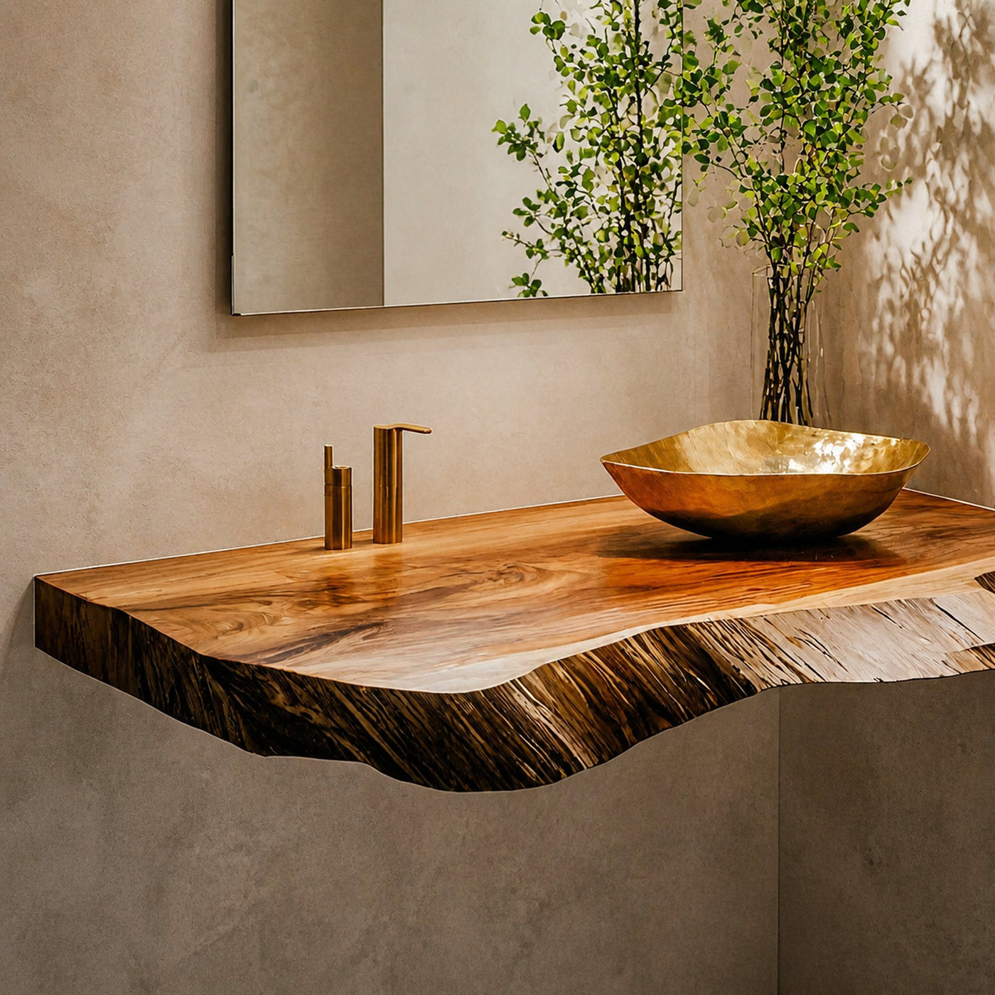 Farmhouse Wooden Vanity Modern Bathroom Look - product view 3