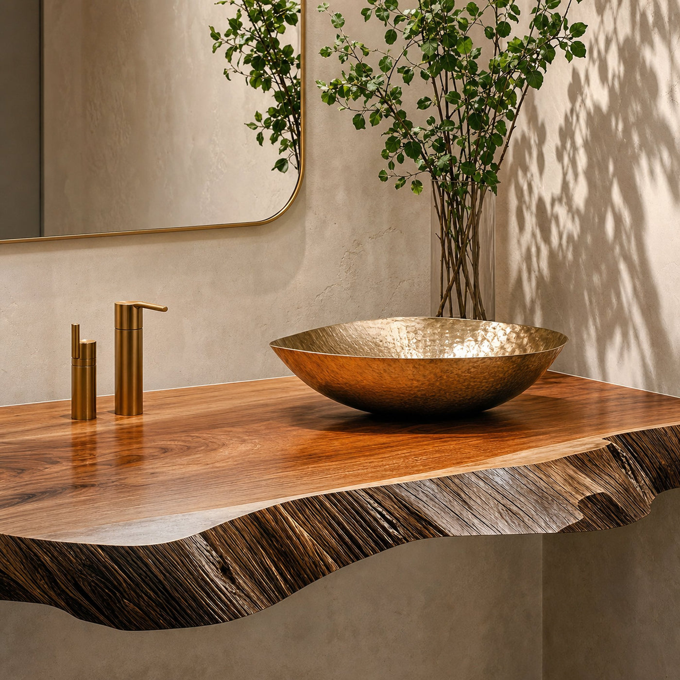 Farmhouse Wooden Vanity Modern Bathroom Look - product view 4