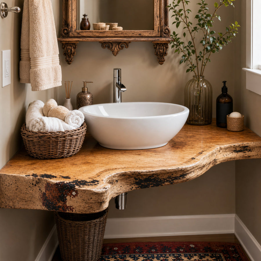 Floating Bathroom Corner Shelf