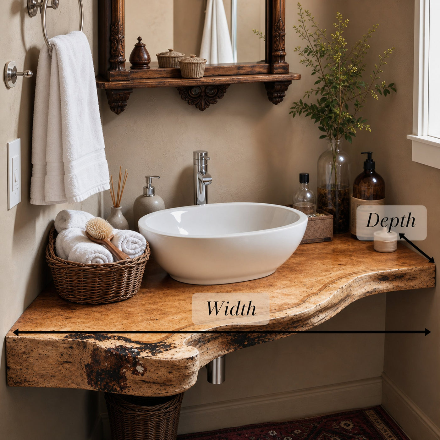 Floating Bathroom Corner Shelf - product view 6