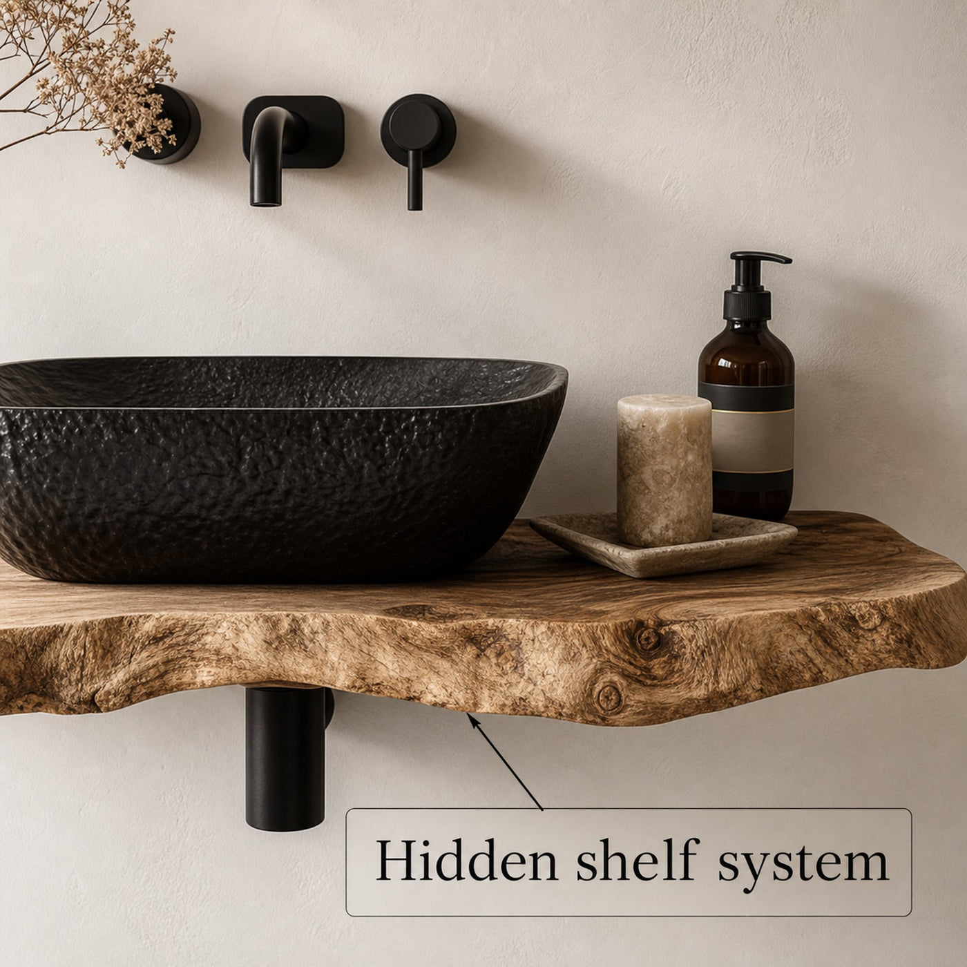 Floating Vanity Desk Shelf Wall - product view 5