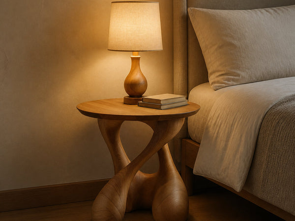 Free Standing Mid Century End Table Living Room