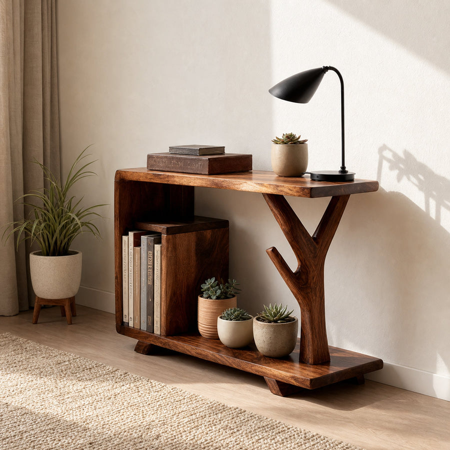 Free Standing Rustic End Table Guest Room