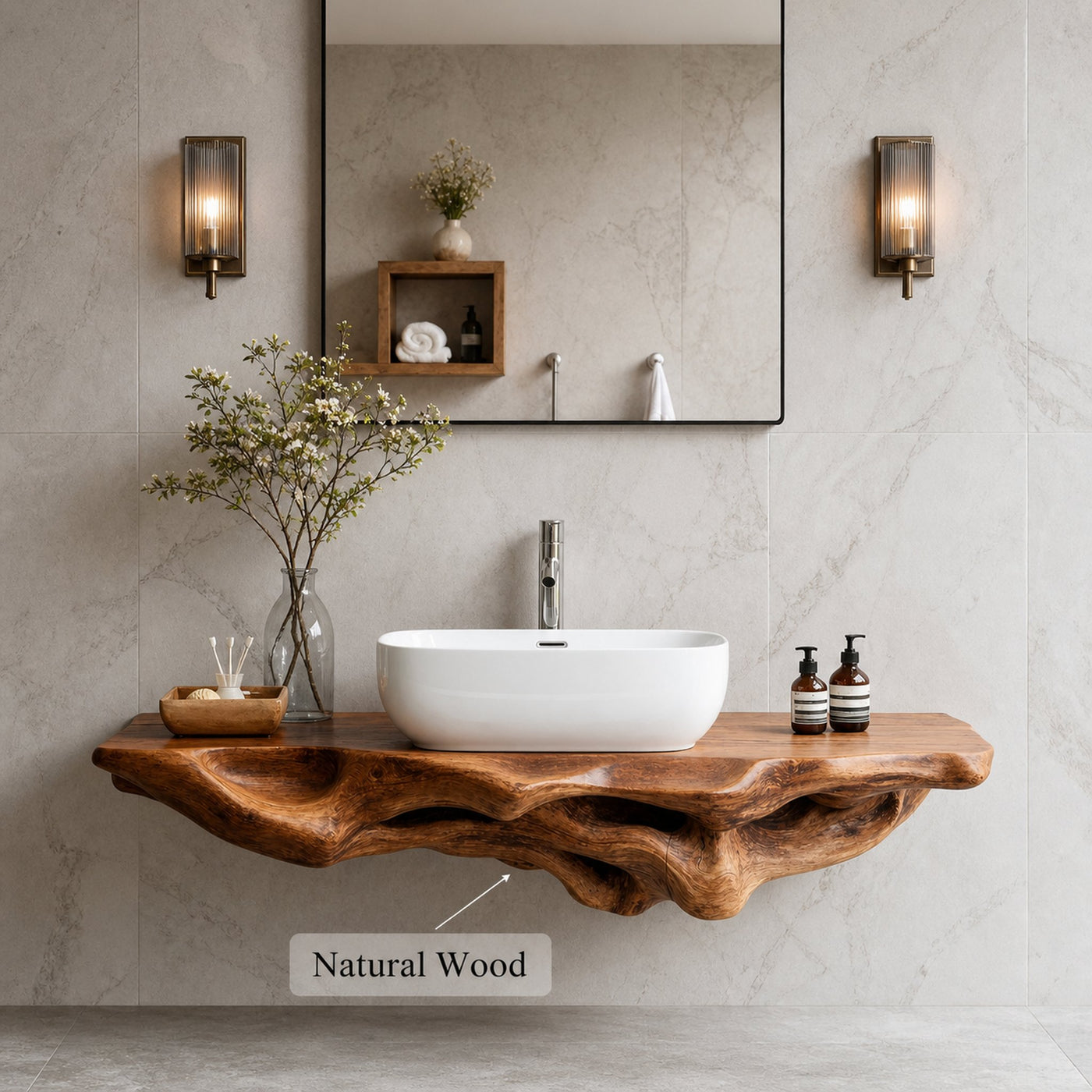 Handcrafted Bathroom Shelf Furniture Decor Solution - product view 4