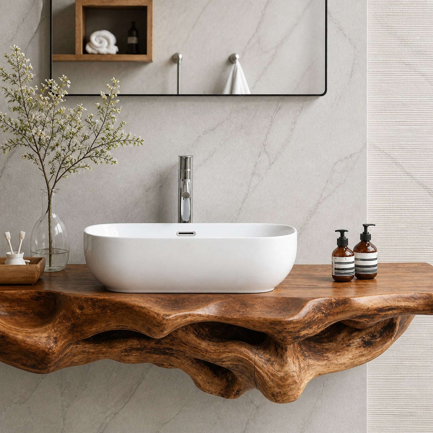Handcrafted Bathroom Shelf Furniture Decor Solution - product view 5