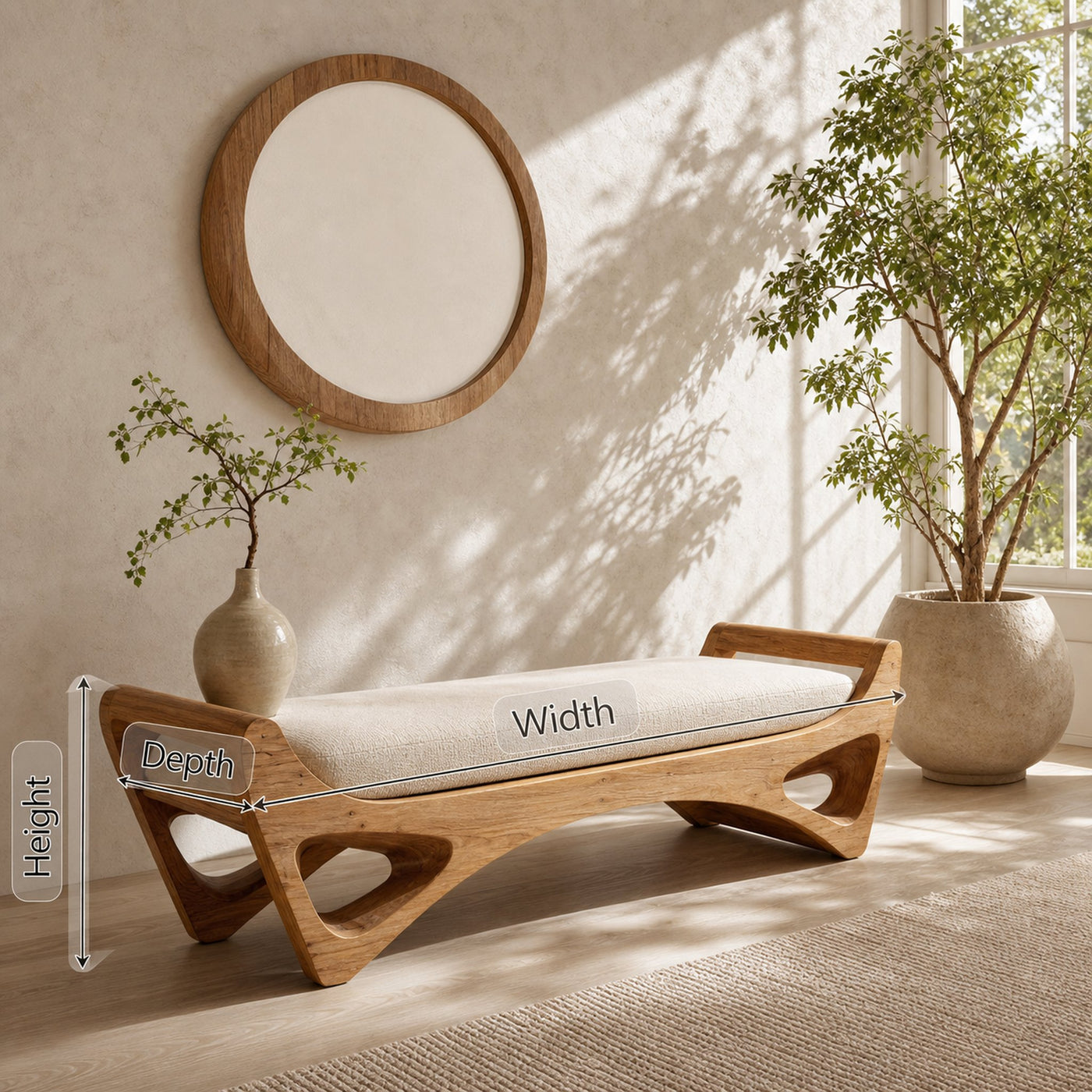 Handcrafted Bedroom Bench For Functional Furniture Styling - product view 7