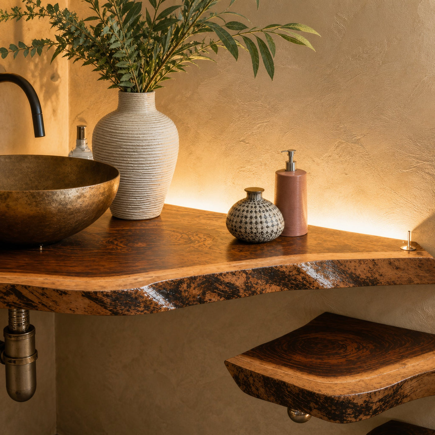 Handcrafted Counter Bathroom Corner - product view 4