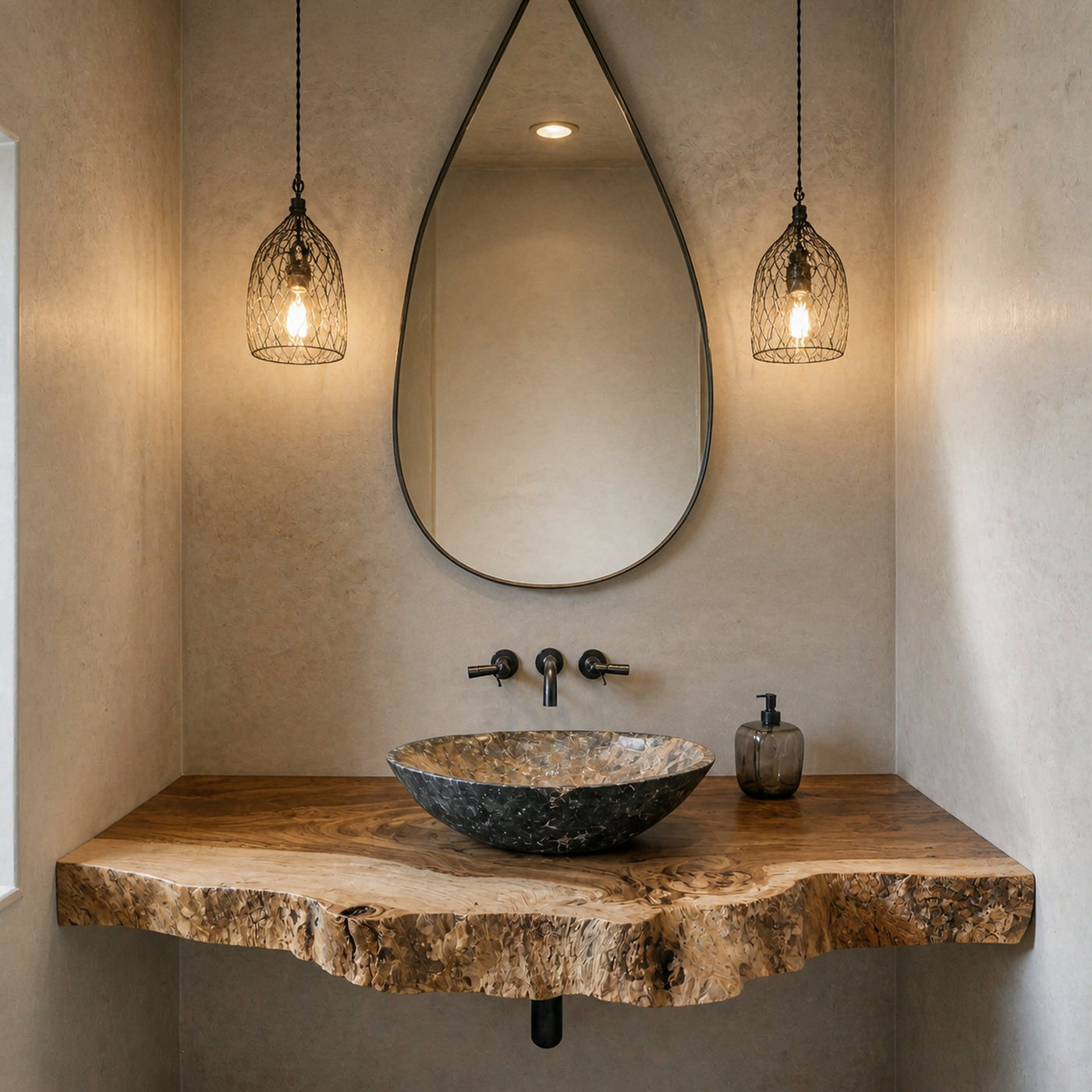 Handcrafted Solid Wood Vanity Bathroom Furniture - product view 2