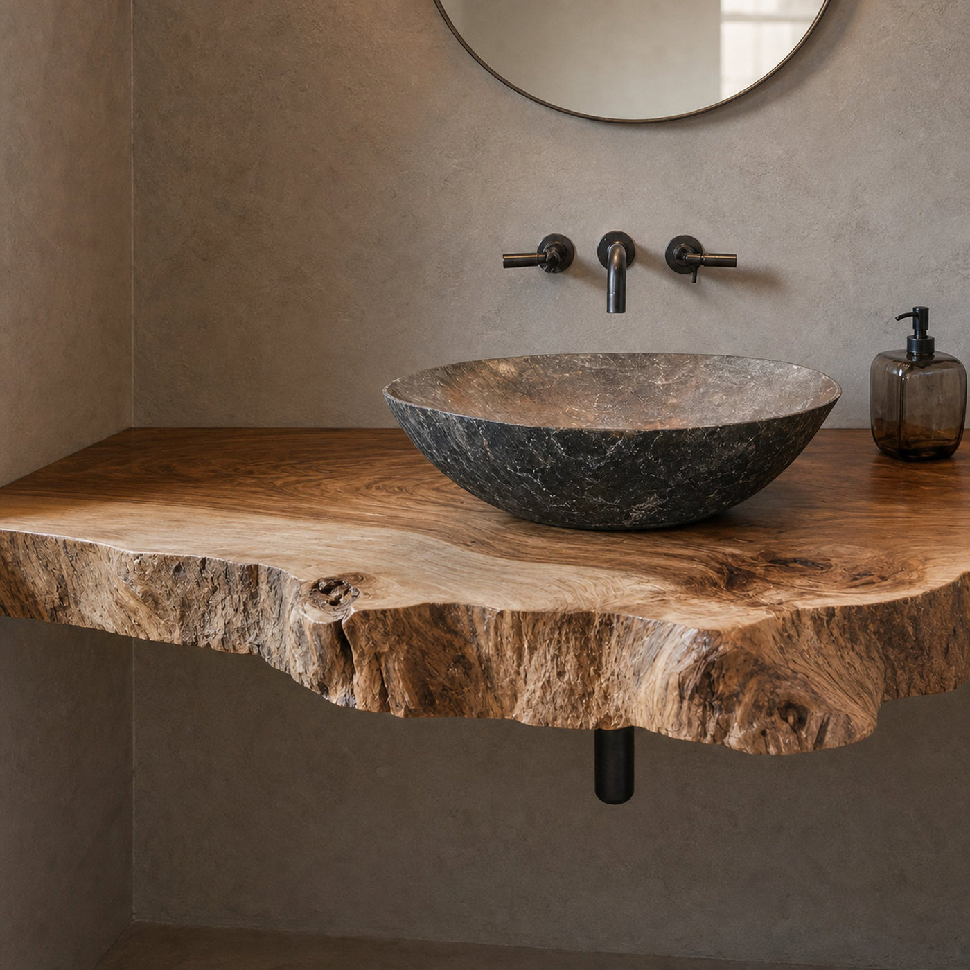 Handcrafted Solid Wood Vanity Bathroom Furniture - product view 3