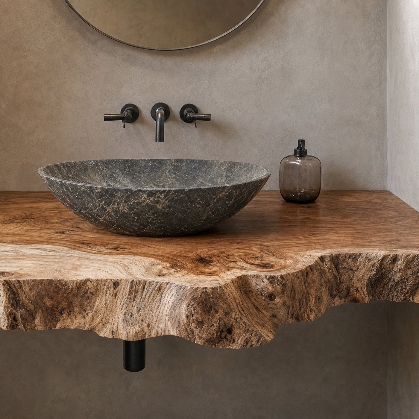 Handcrafted Solid Wood Vanity Bathroom Furniture - product view 4