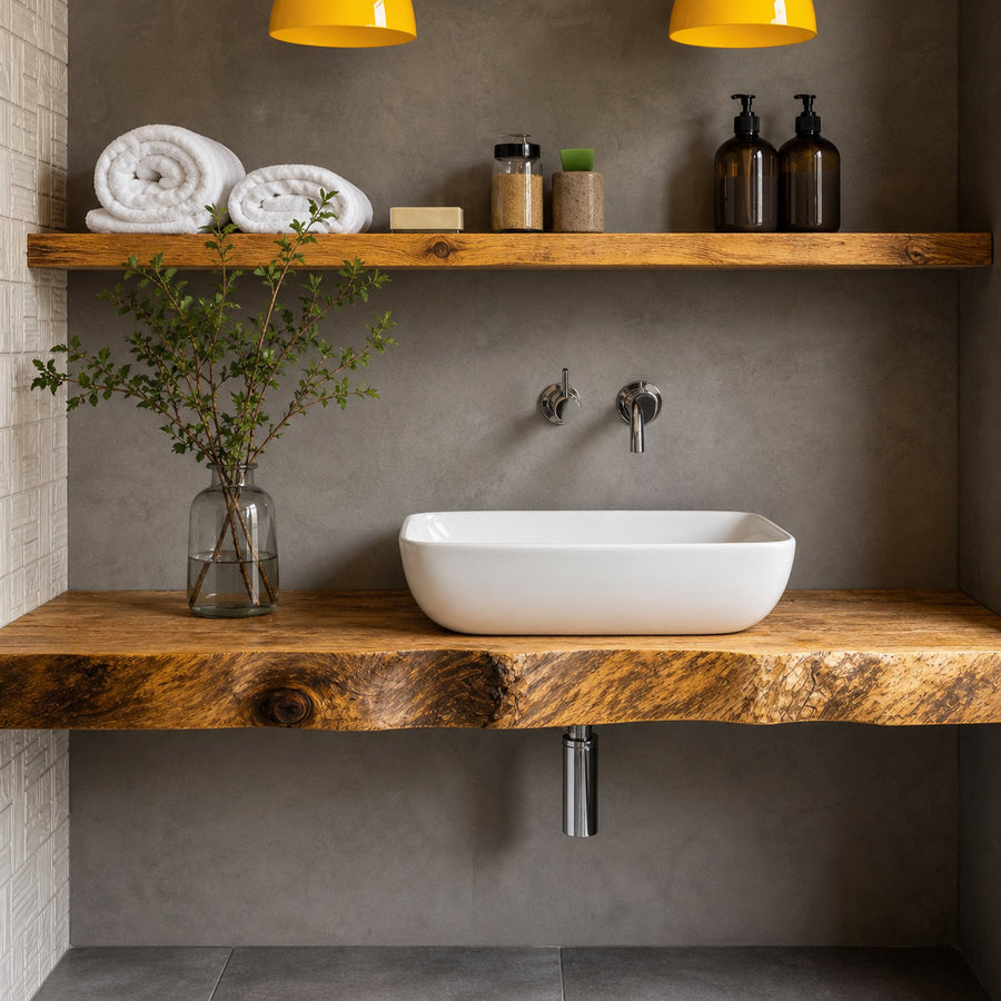 Handcrafted Solid Wood Vanity For Bathroom Furniture