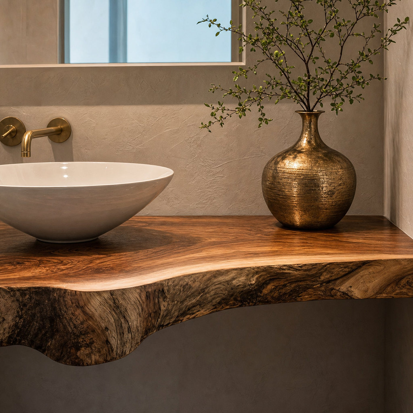 Handcrafted Solid Wood Vanity For Small Bathroom - product view 4