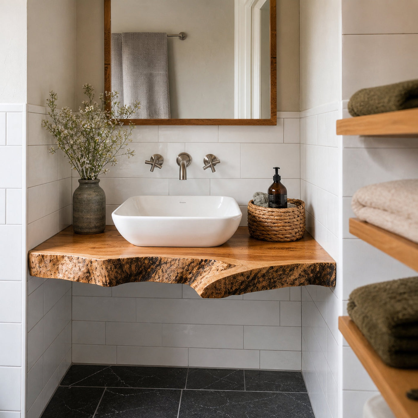 Handcrafted Solid Wood Vanity Local Store Pick - product view 2