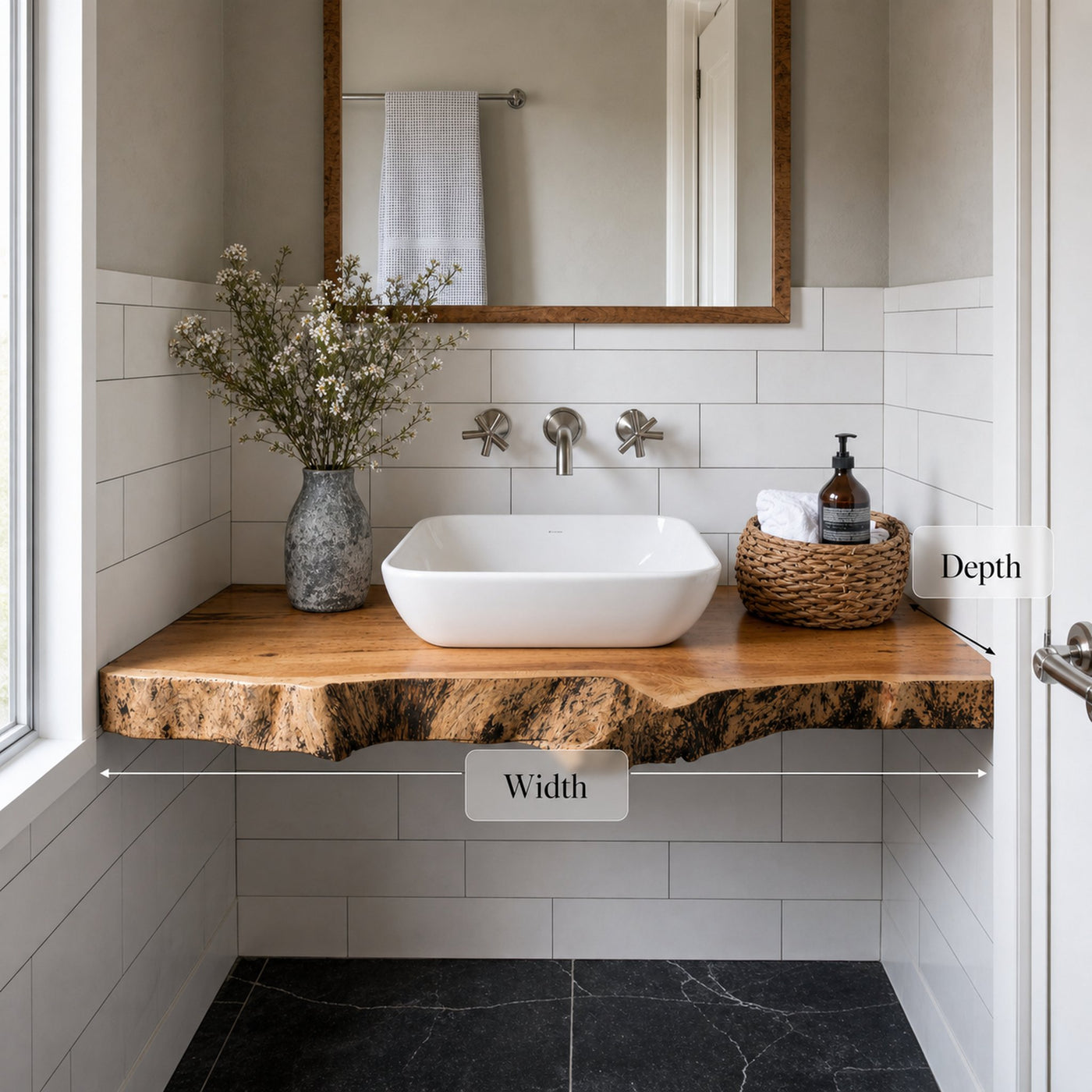 Handcrafted Solid Wood Vanity Local Store Pick - product view 3