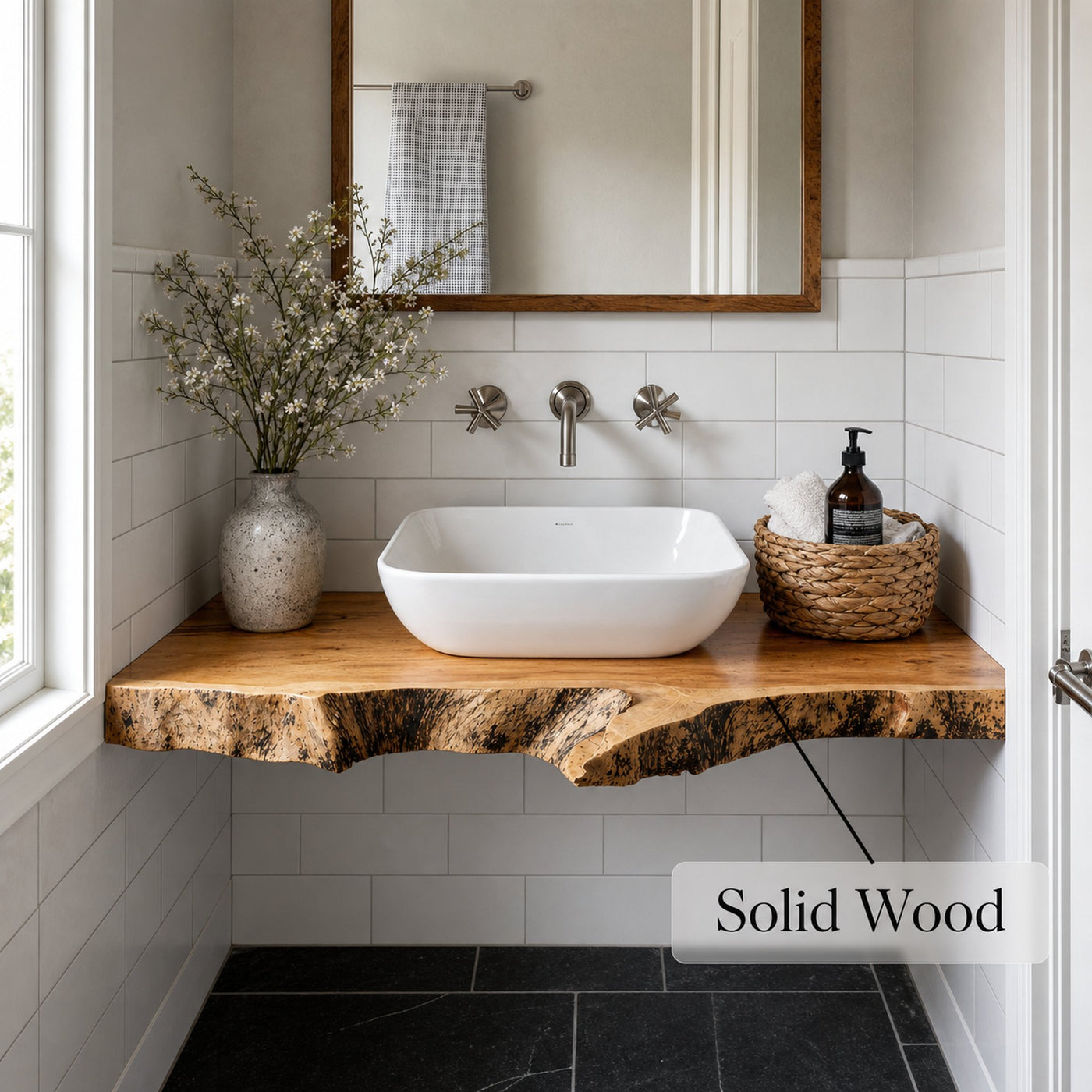 Handcrafted Solid Wood Vanity Local Store Pick - product view 4
