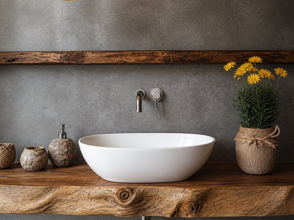 Riverline Windrow Live Edge Floating Bathroom Vanity