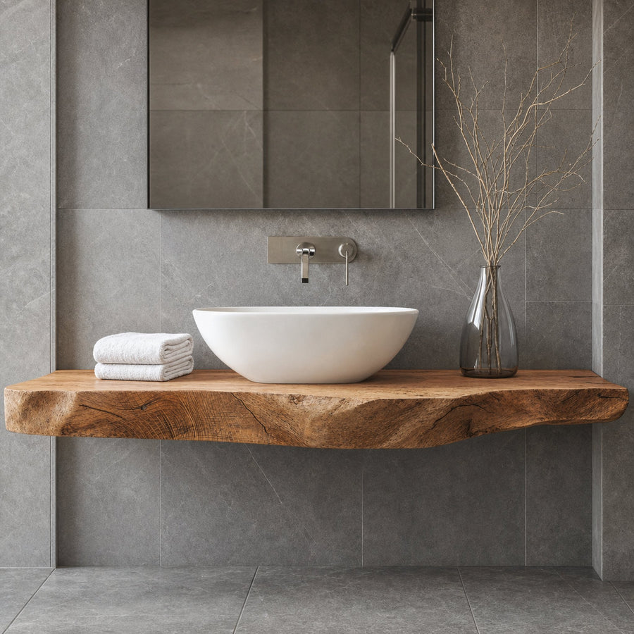 Handcrafted Wooden Vanity Custom Bathroom Fit