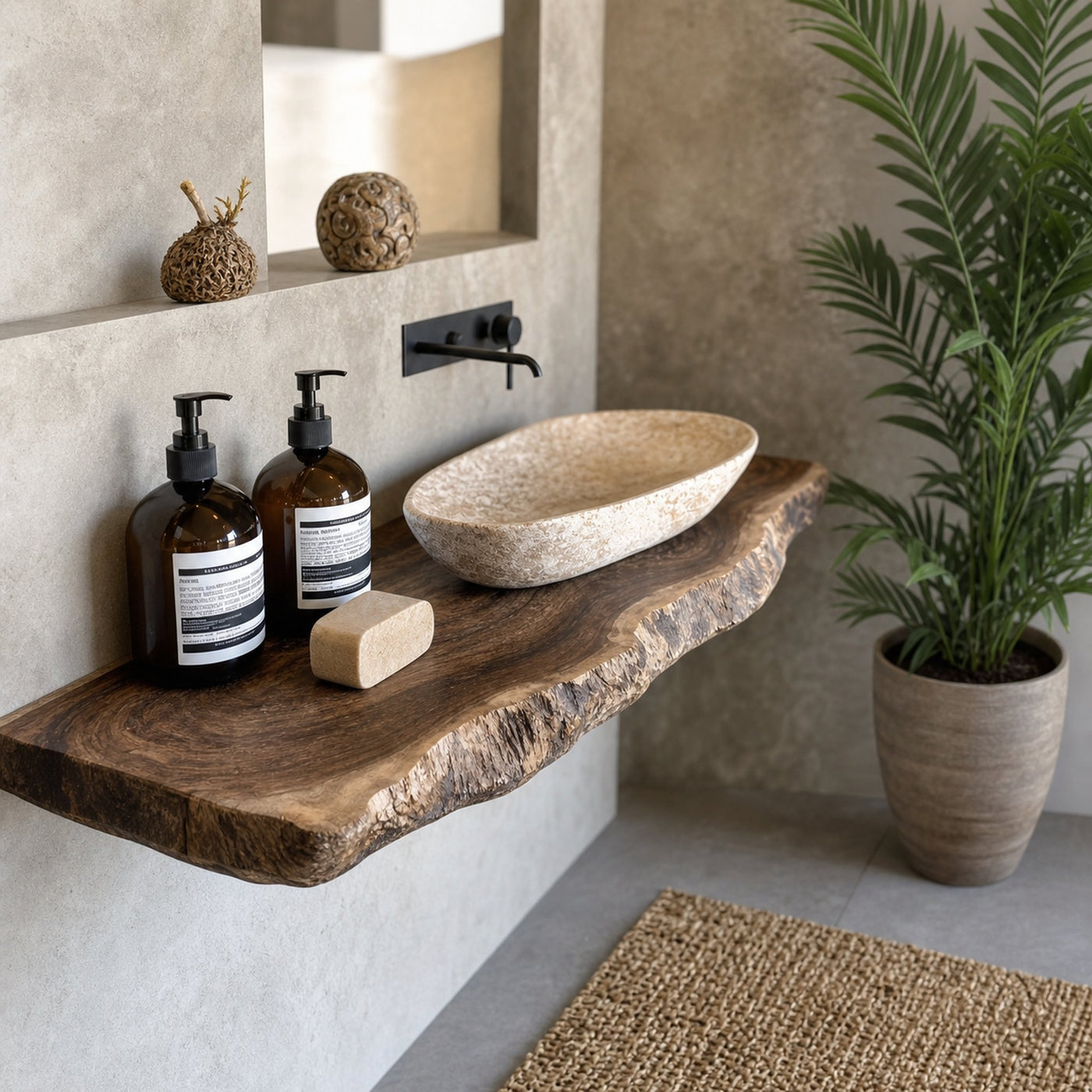 Live Edge Bathroom Vanity - product view 2