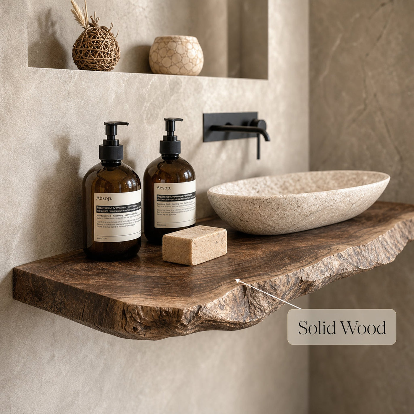 Live Edge Bathroom Vanity - product view 5