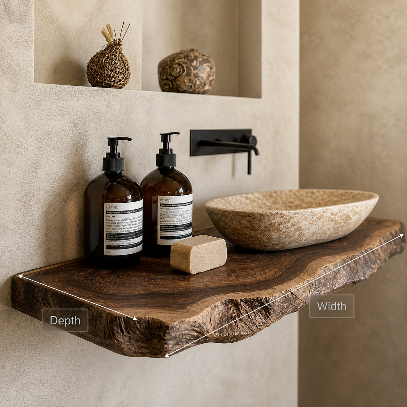 Live Edge Bathroom Vanity - product view 6