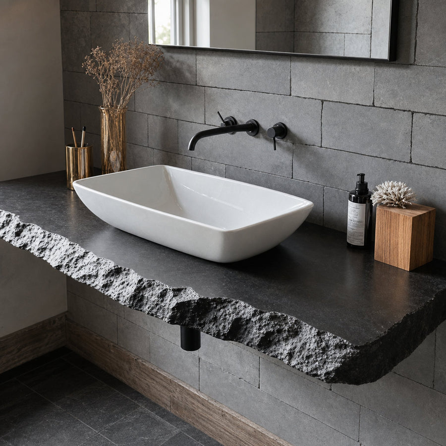 Live Edge Natural Bathroom Vanity