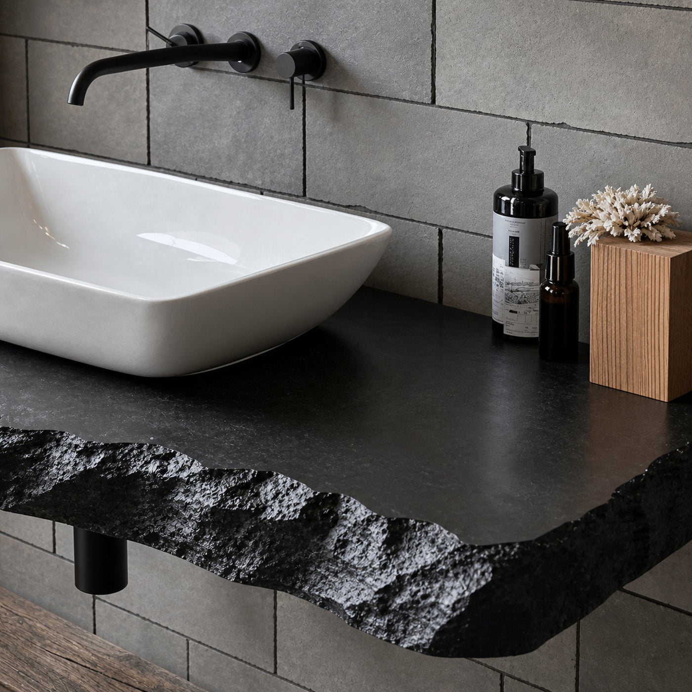 Live Edge Natural Bathroom Vanity - product view 4