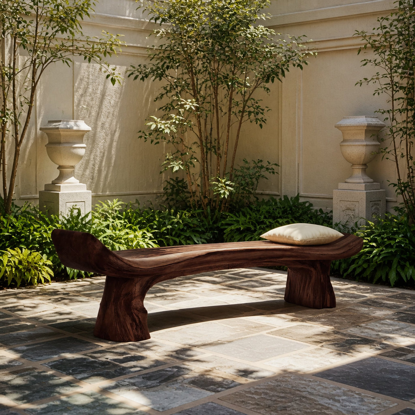 Live Edge Rustic Wood Bench For Entryway Home Decor - product view 7