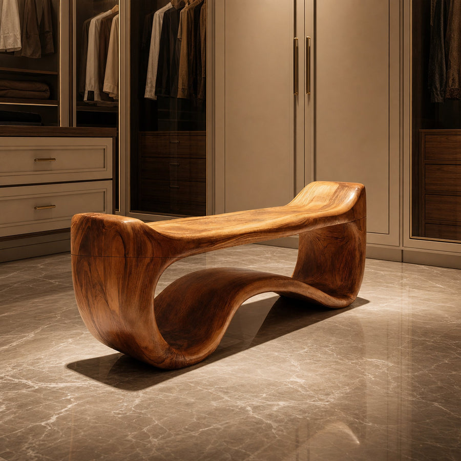 Live Edge Wood Entryway Bench For Farmhouse Style Homes