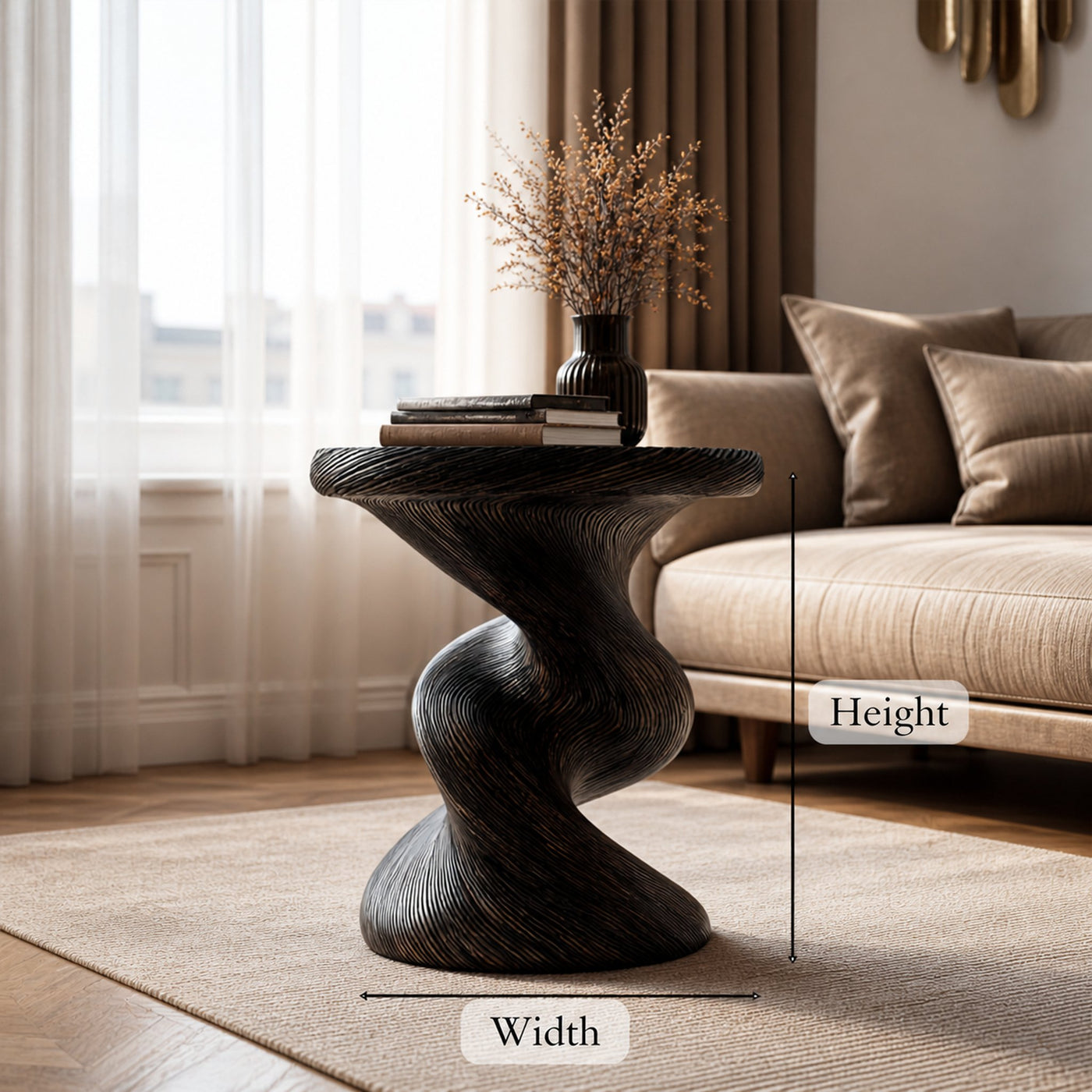 Mid Century Artistic Nightstand For Bedroom And Home Office - product view 6