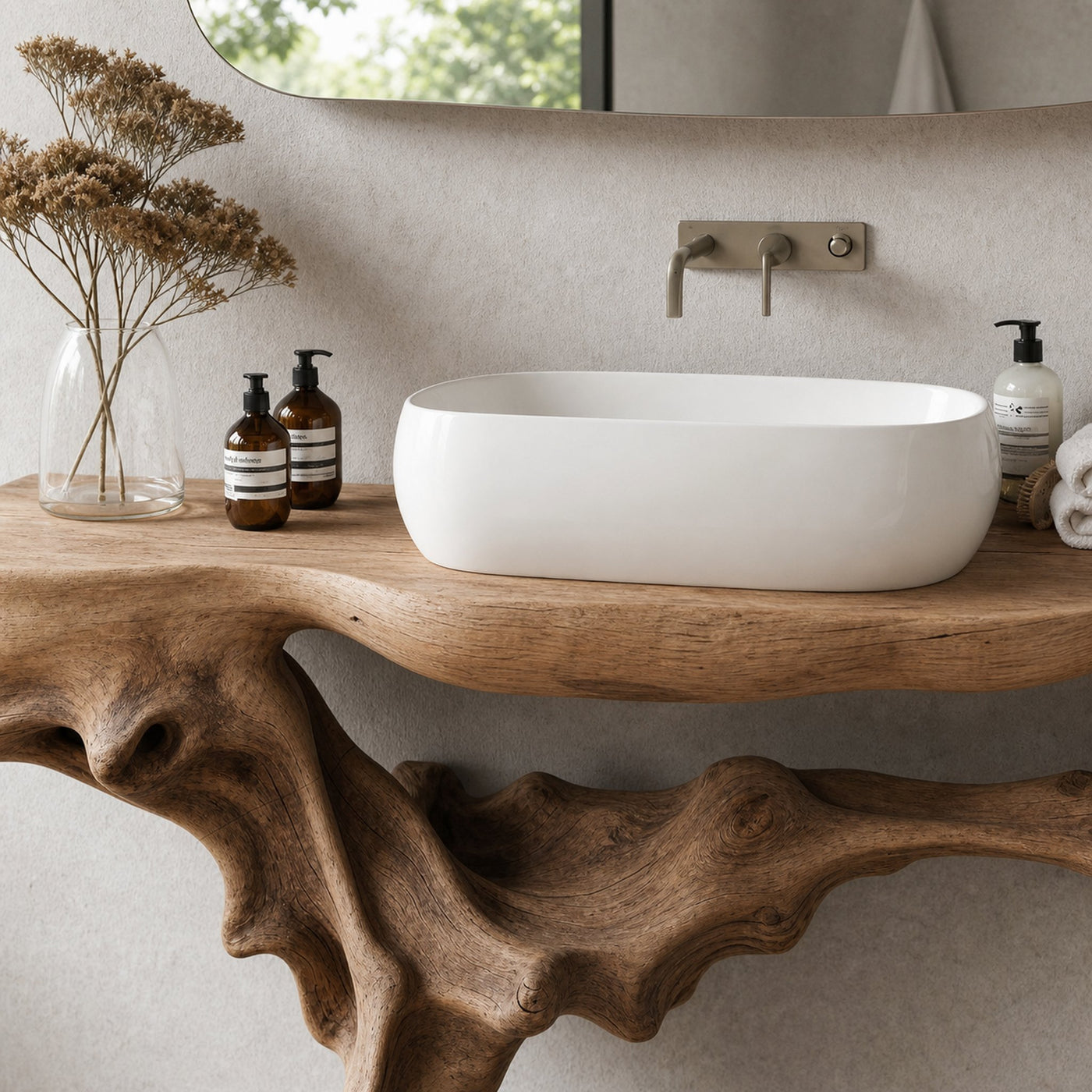 Mid Century Bathroom Shelf For Bathroom Storage & Decor - product view 3