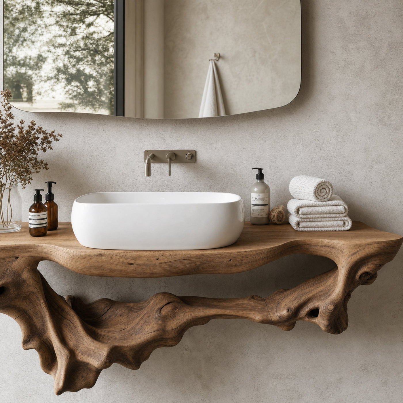 Mid Century Bathroom Shelf For Bathroom Storage & Decor - product view 4