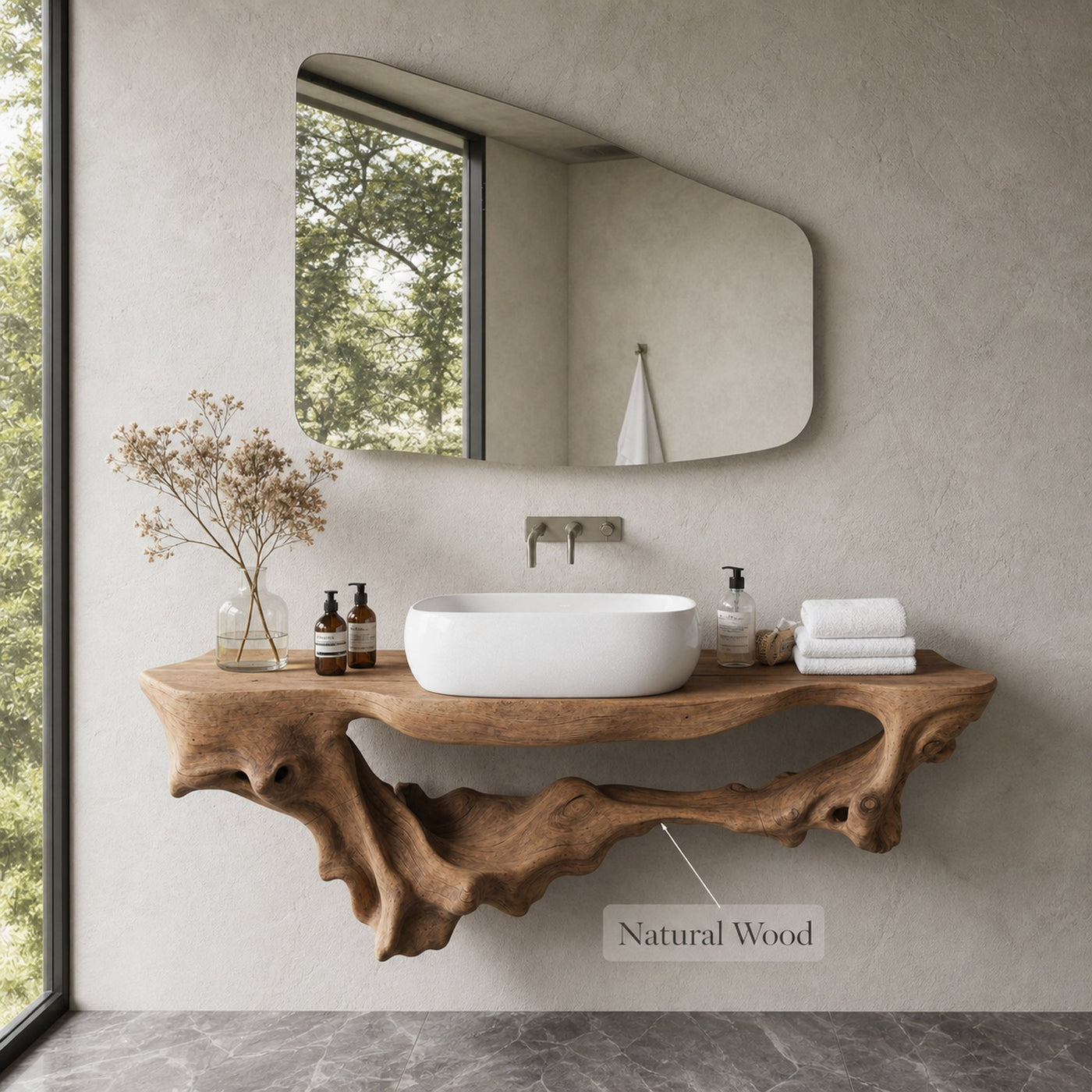 Mid Century Bathroom Shelf For Bathroom Storage & Decor - product view 5