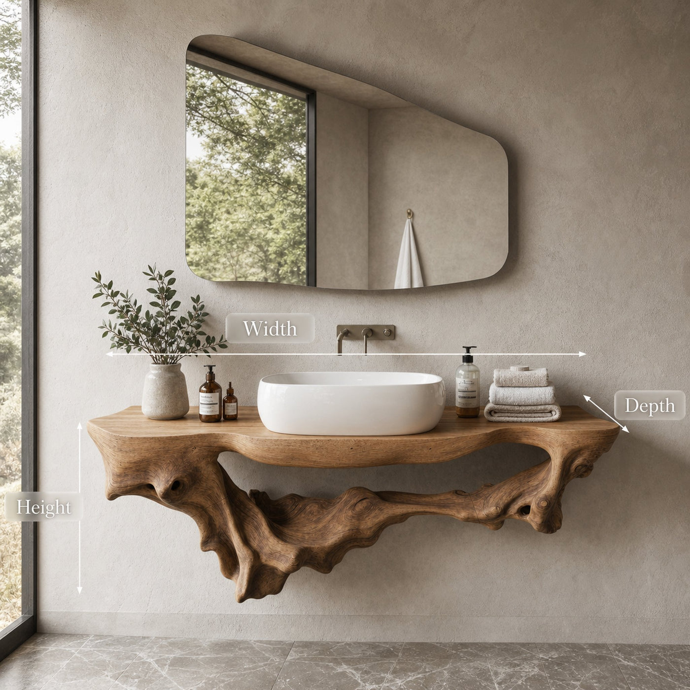 Mid Century Bathroom Shelf For Bathroom Storage & Decor - product view 6