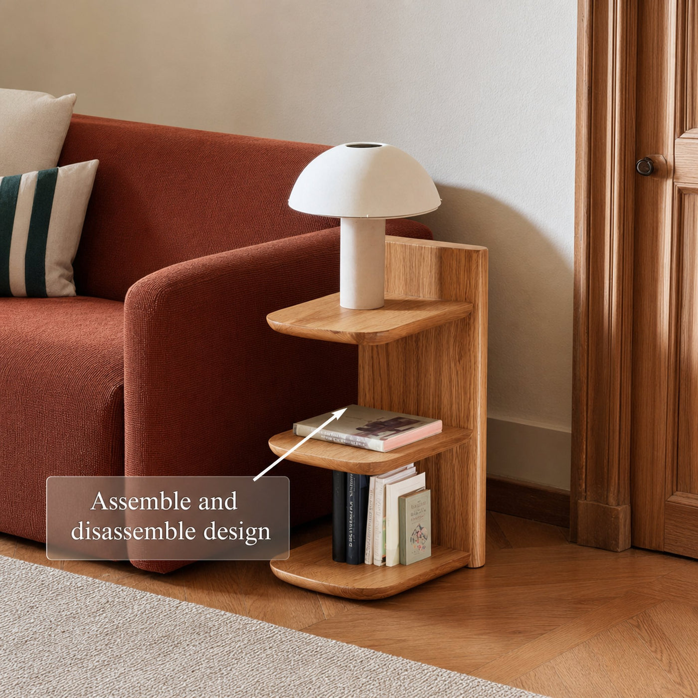 Mid Century End Table Bedroom Or Living Room - product view 3