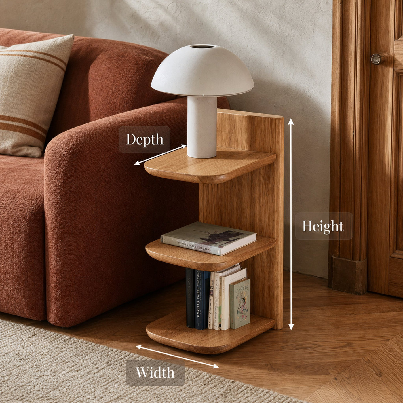 Mid Century End Table Bedroom Or Living Room - product view 5