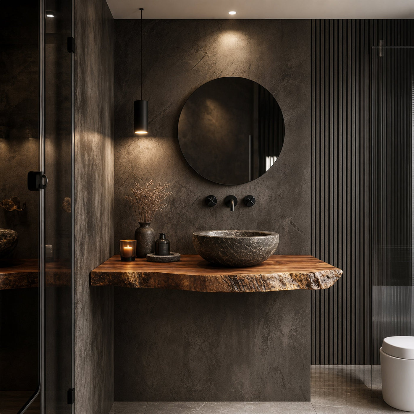Mid Century Floating Bathroom Vanity Modern Washroom - product view 2