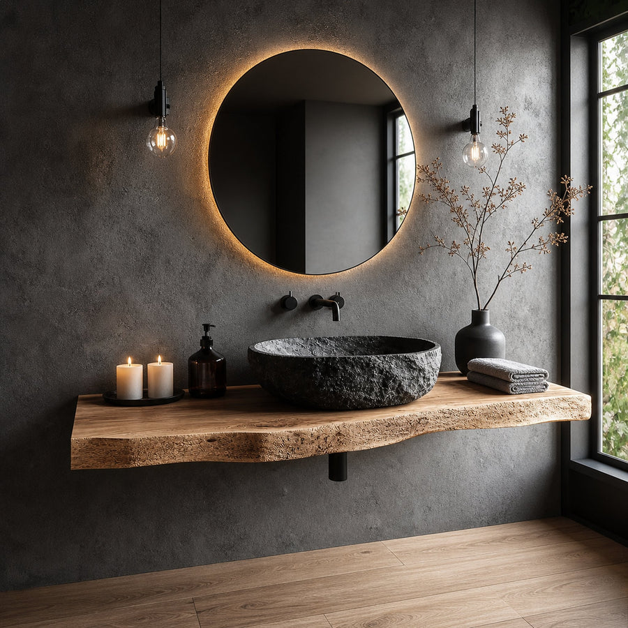 Mid Century Floating Vanity Bathroom Modern Washroom Entryway