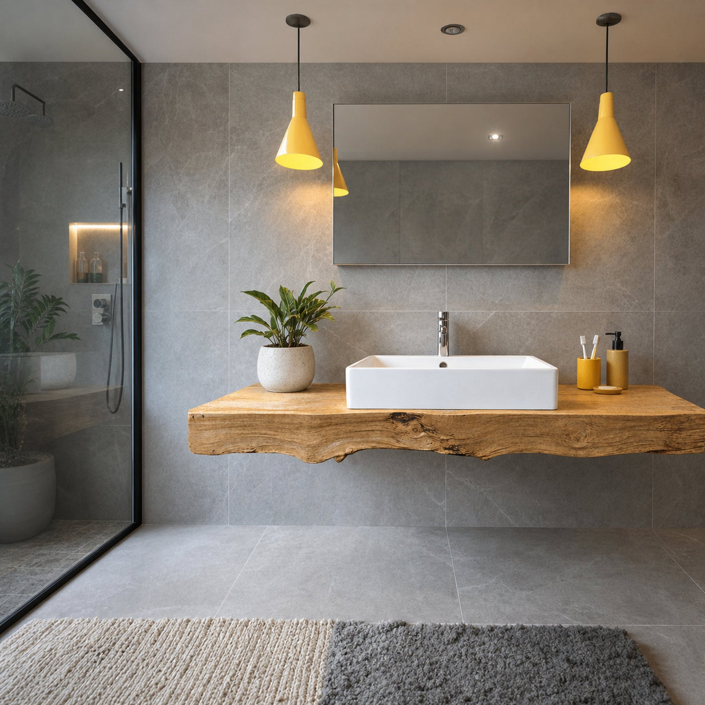 Mid Century Floating Vanity For Bathroom Decor - product view 2