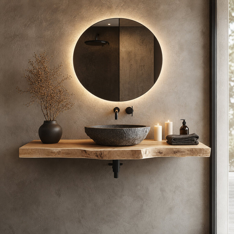 Mid Century Floating Vanity Modern Bathroom