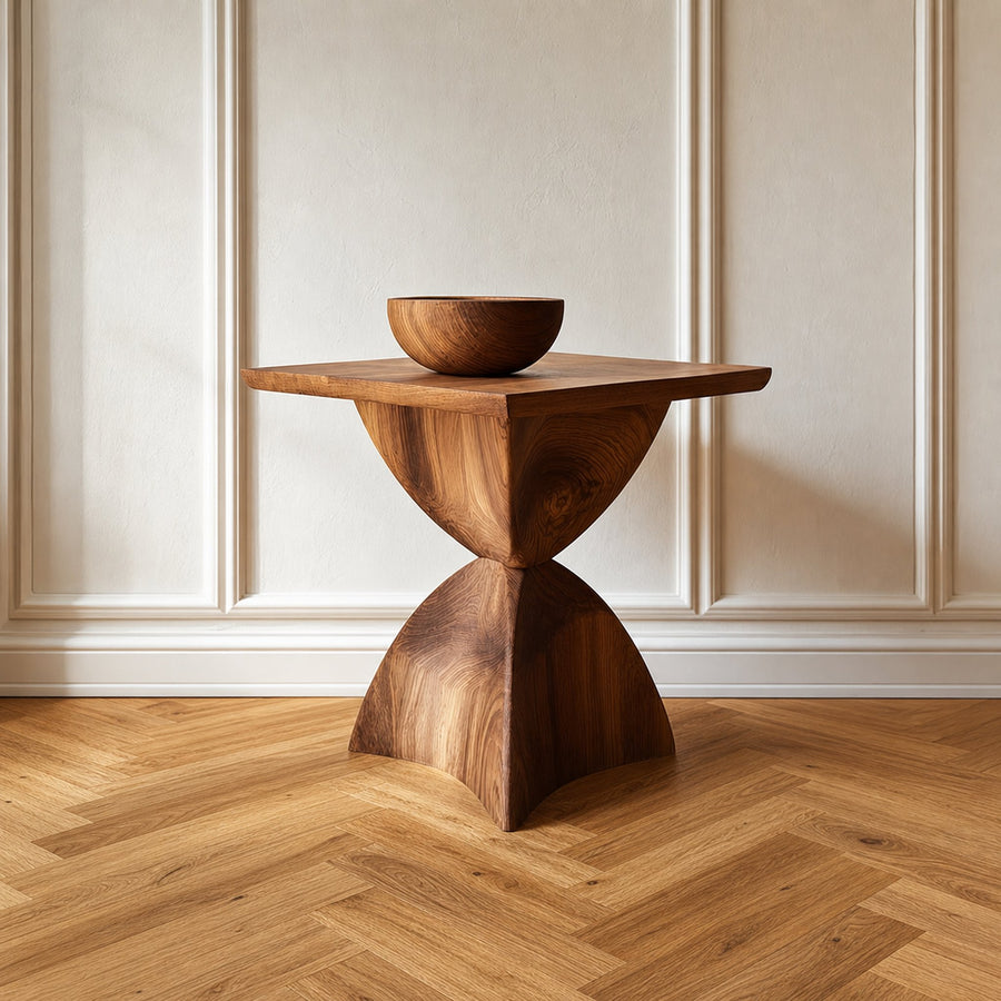 Mid Century Handmade End Table Living Room