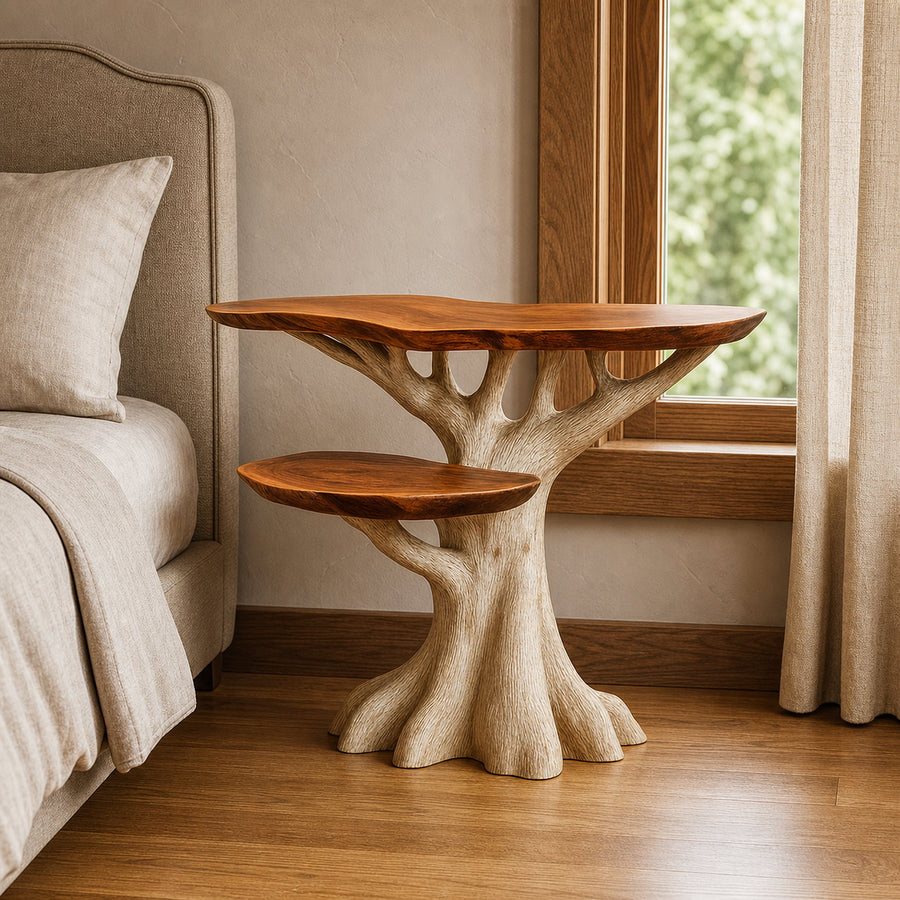 Mid Century Modern Nightstand End Table Bedroom