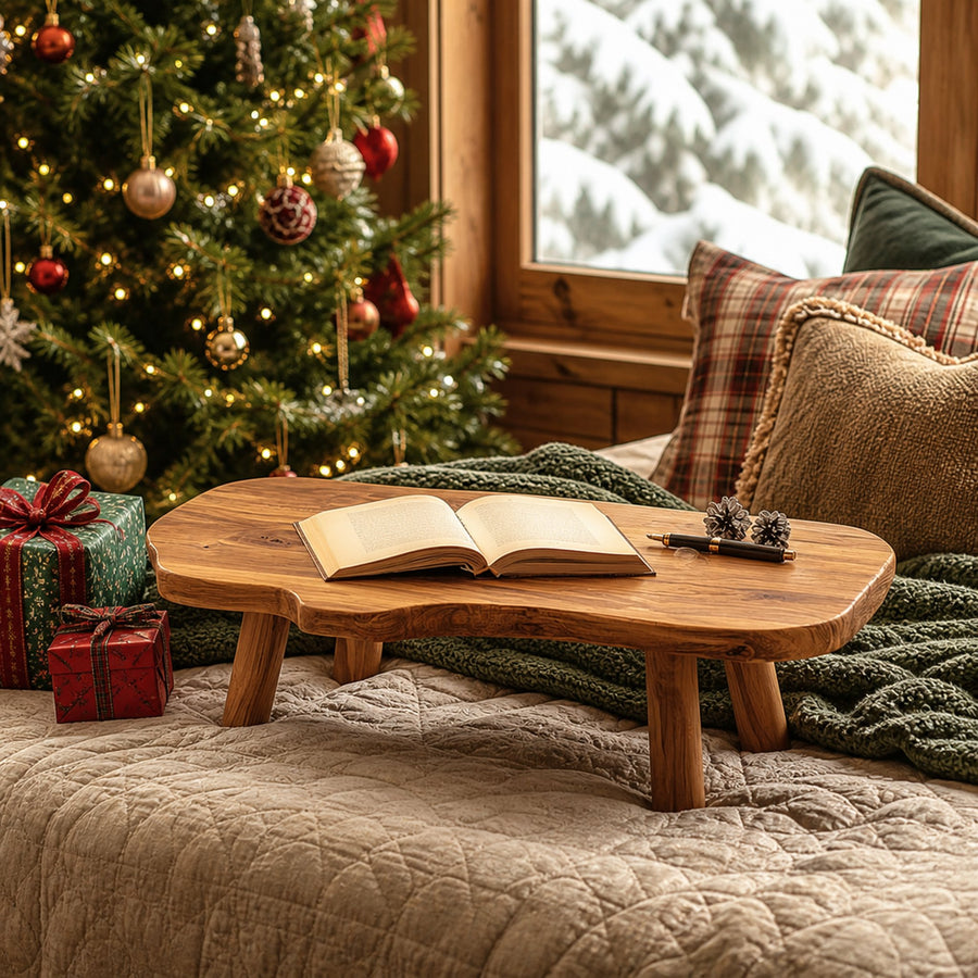 Mid Century Rustic Table Christmas Holiday Rustic Bedroom Decor