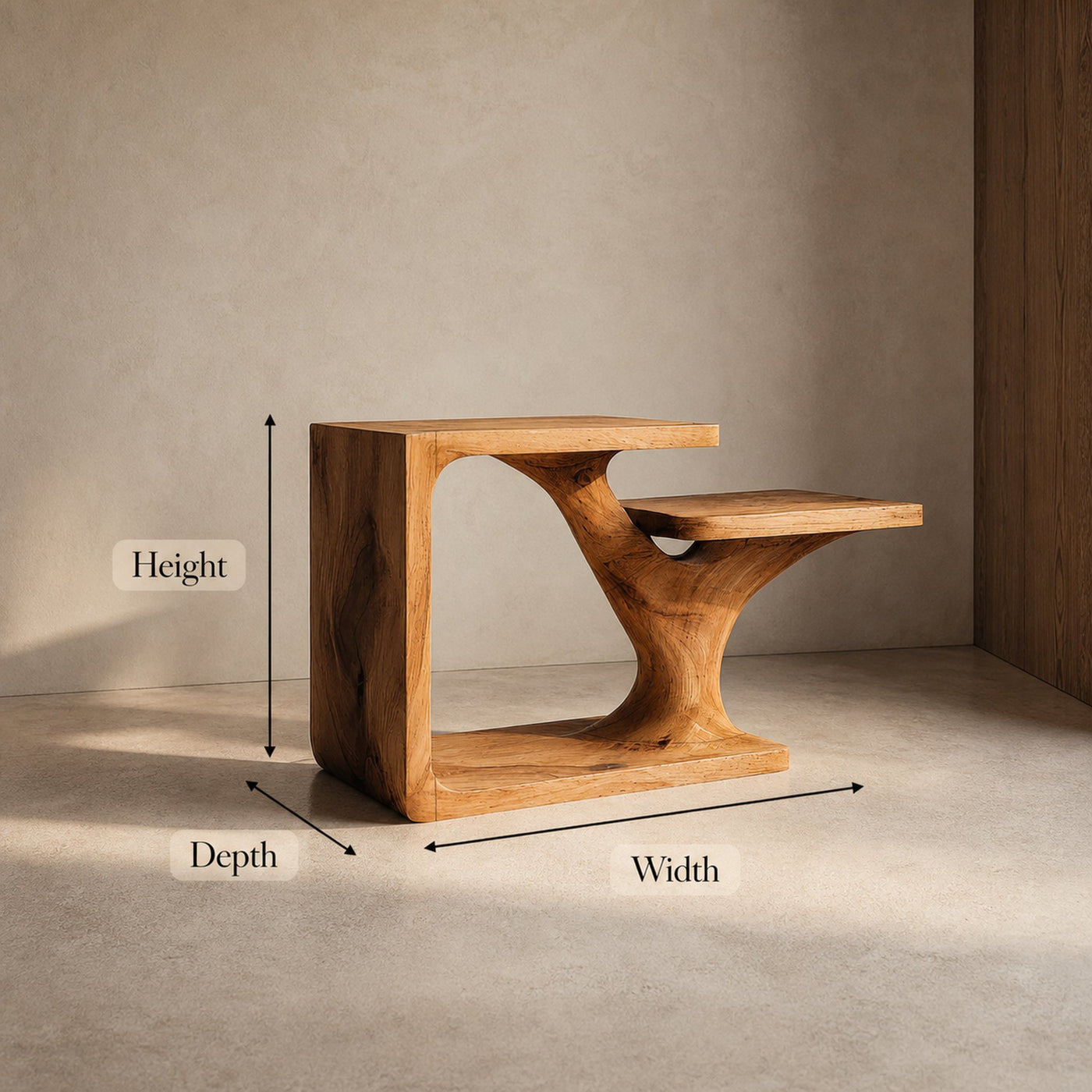 Mid Century Side Table For Living Room Or Bedroom - product view 4