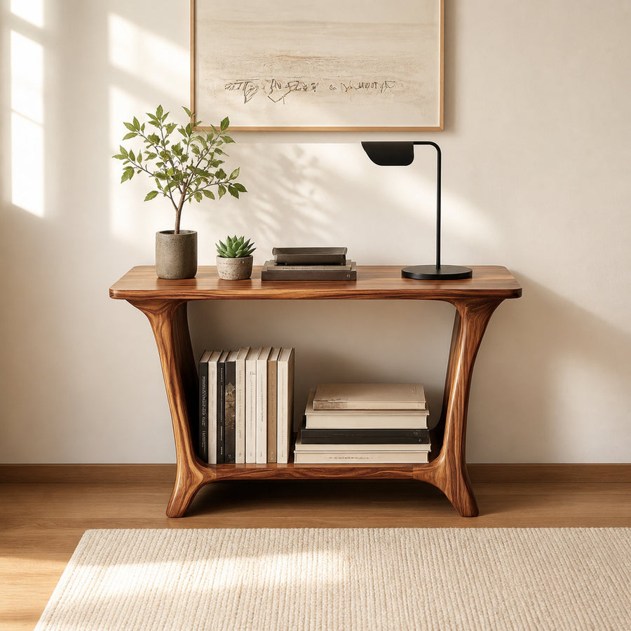 Mid Century Side Table Living Room Storage