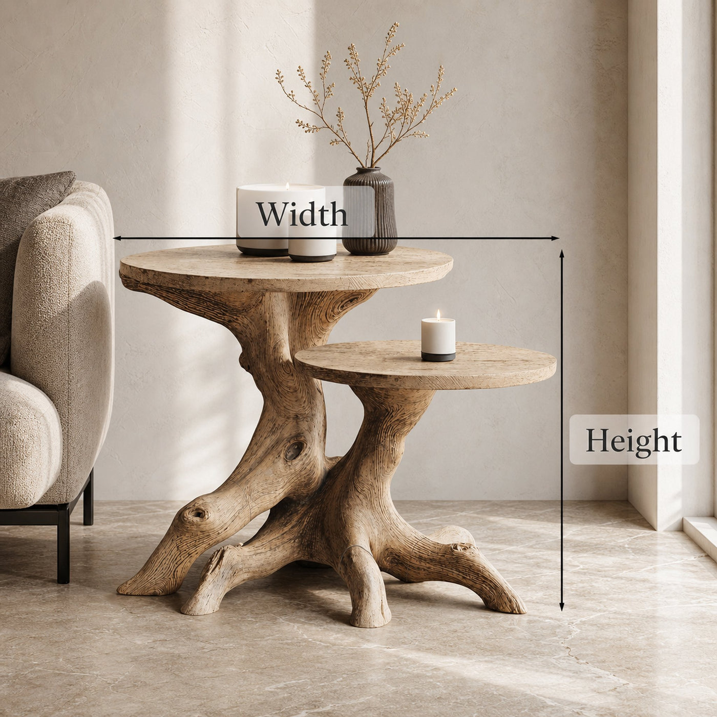 Mid Century Solid Wood End Table For Living Room - product view 6