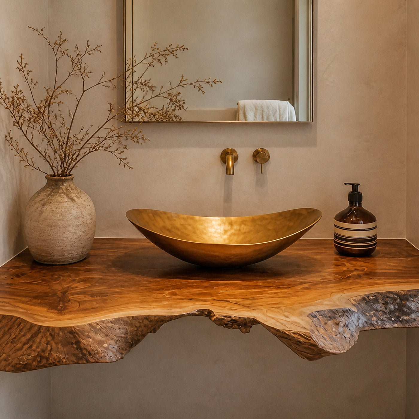 Mid Century Solid Wood Vanity For Bathroom Decor - product view 6