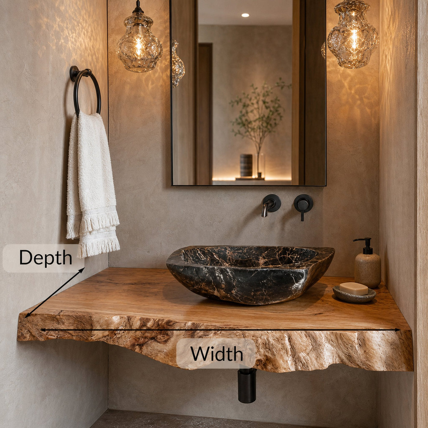Mid Century Solid Wood Vanity For Bathroom Furniture - product view 5