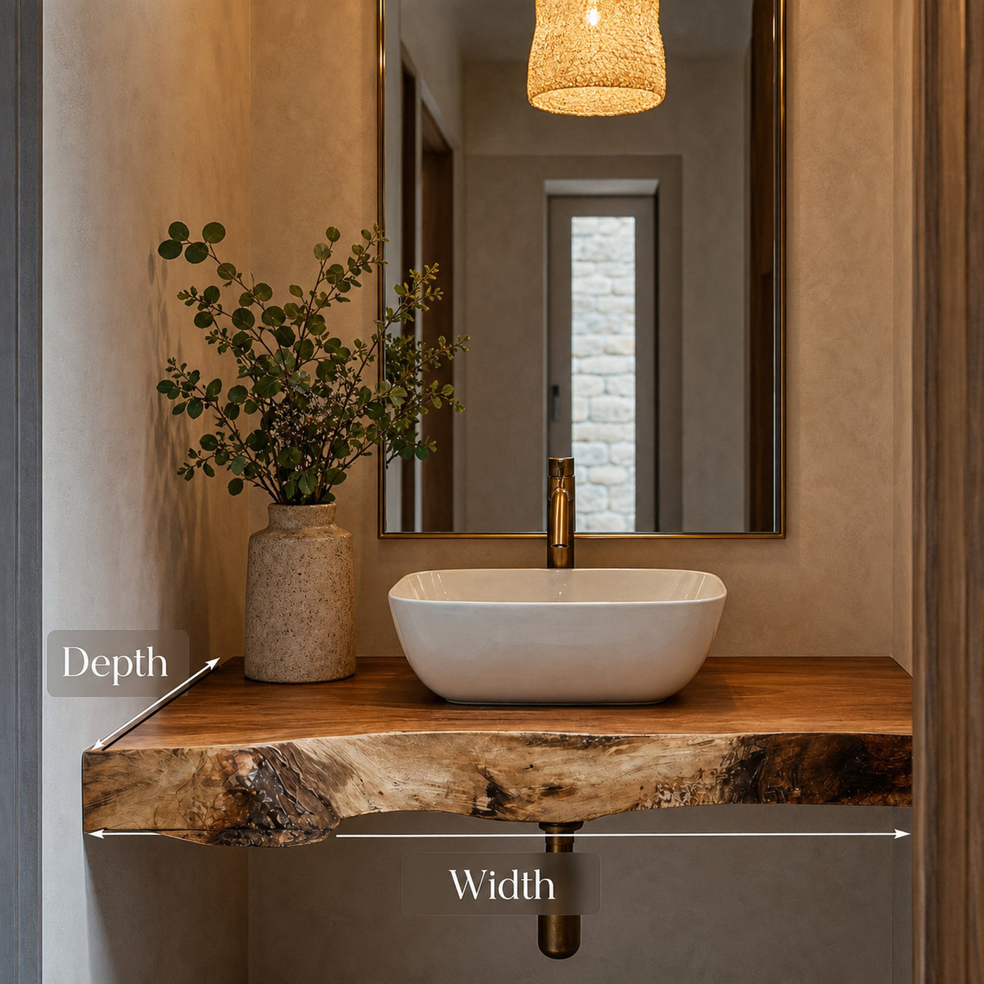 Mid Century Wooden Vanity Bathroom Furniture - product view 6