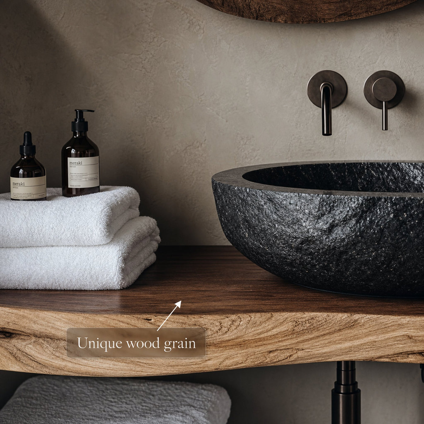 Midcentury Floating Shelf Farmhouse Bathroom - product view 3